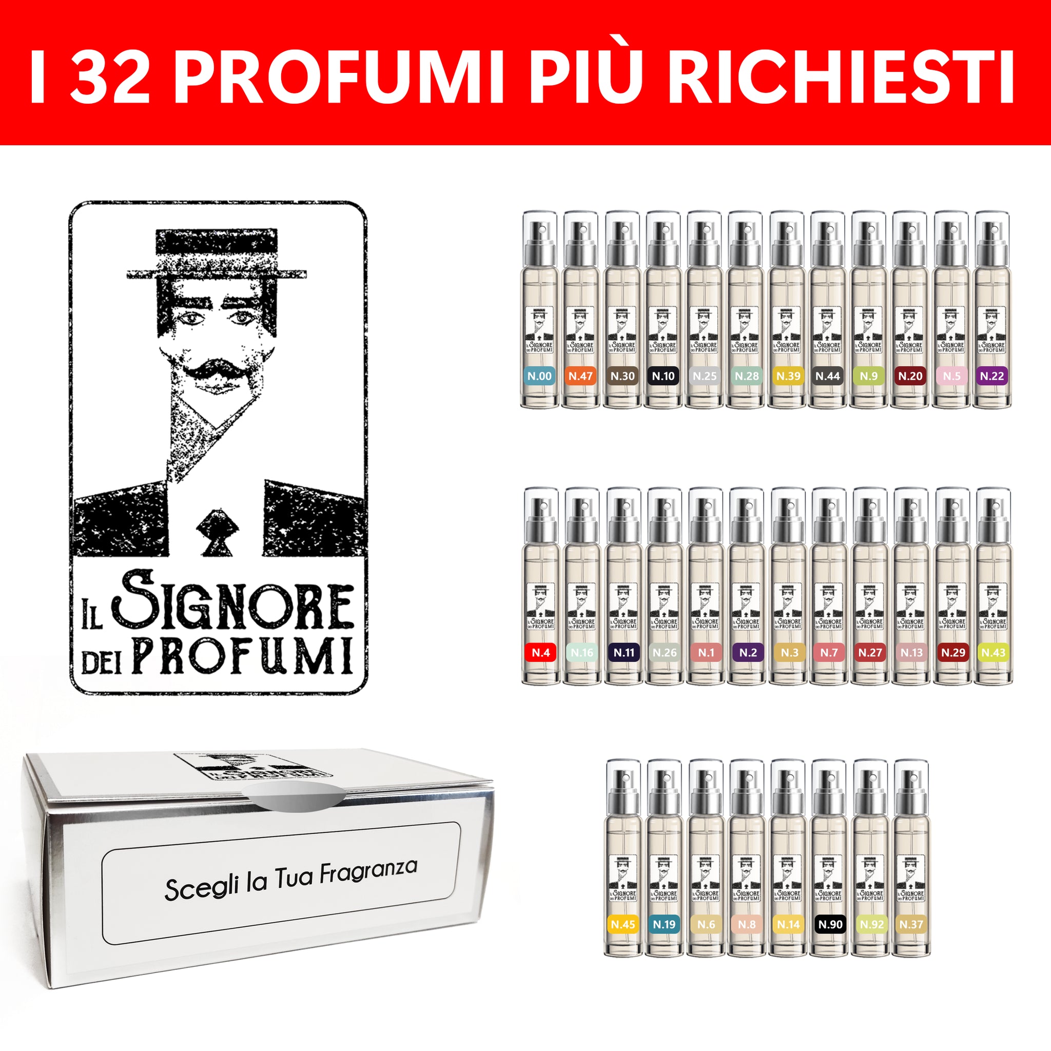 Cofanetto con 32 Profumi con Fragranze Uniche e Diverse - Spedizione gratuita
