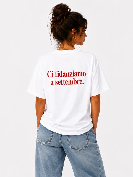 Maglietta Uomo/Donna Ci fidanziamo a settembre
