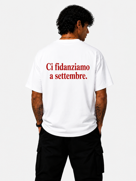 Maglietta Uomo/Donna Ci fidanziamo a settembre