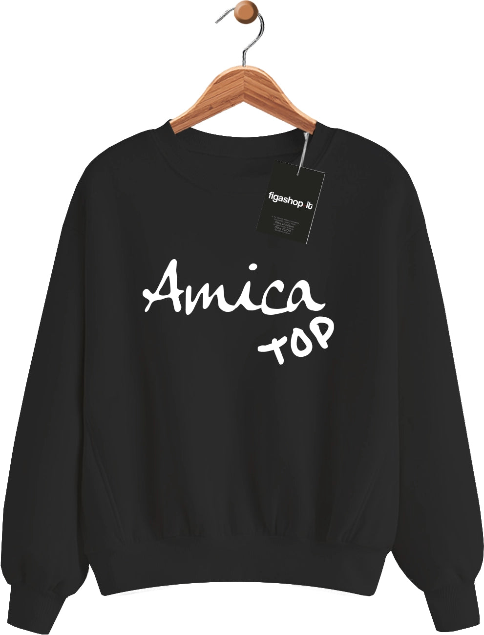 Felpa Amica Top - Nera