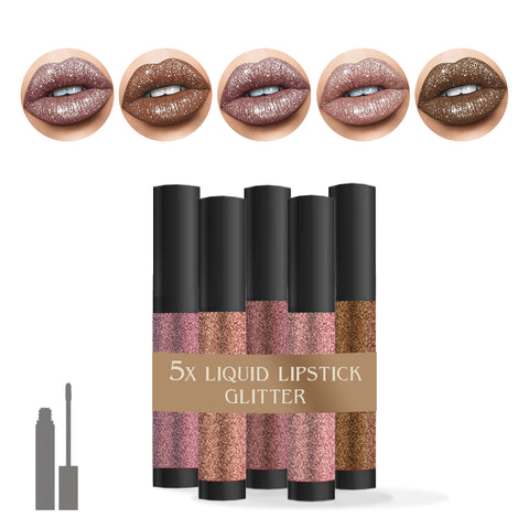 Set 5 Lipstick Glitter
