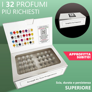 Cofanetto con 32 Profumi con Fragranze Uniche e Diverse