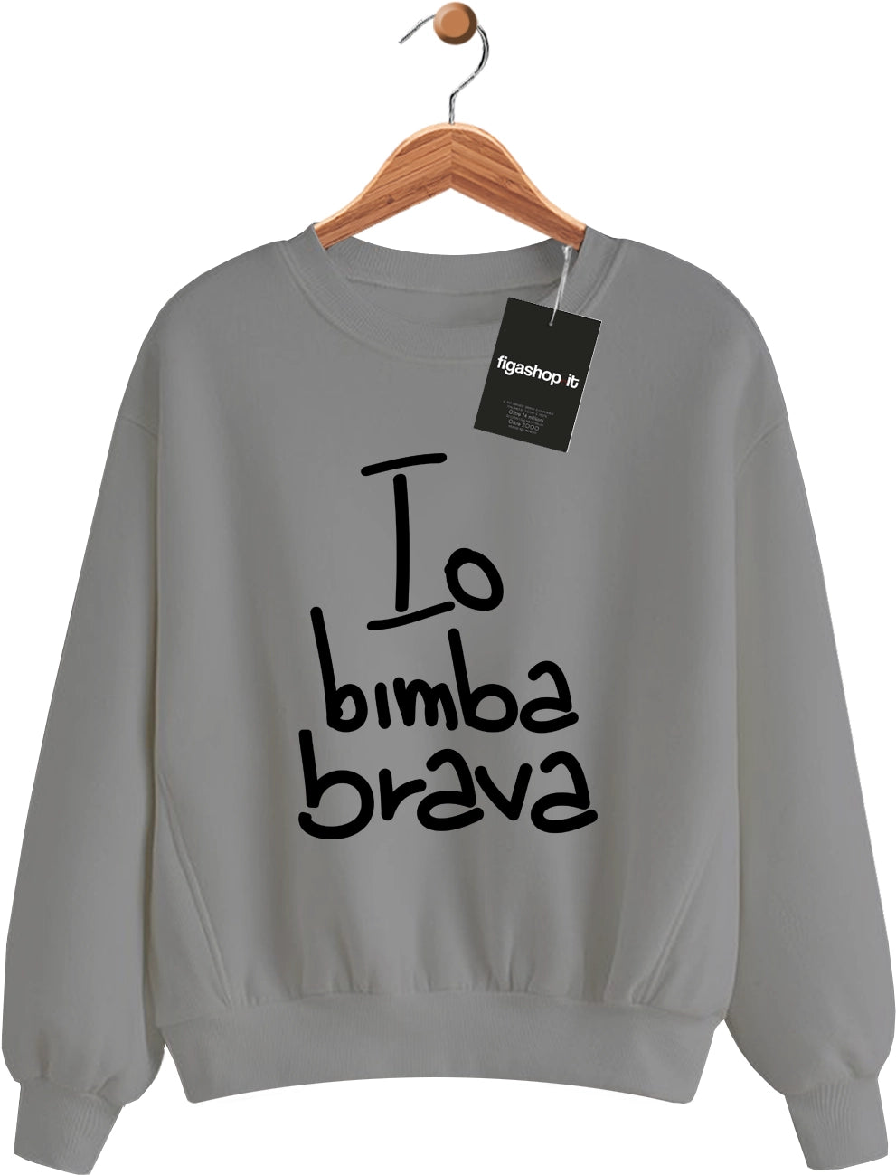 Felpa Bimba Brava - Grigia