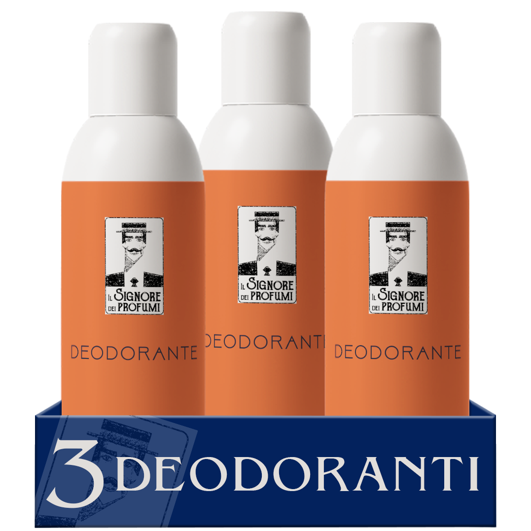 Confezione da 3 DEODORANTI Profumato Spray n.47 - 100 ml - Ispirato a Gozo di Jeroboam