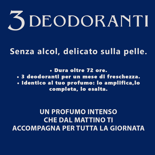 Confezione da 3 DEODORANTI Profumato Spray n.00 - 100 ml - Ispirato a Bianco Latte di Giardini di Toscana