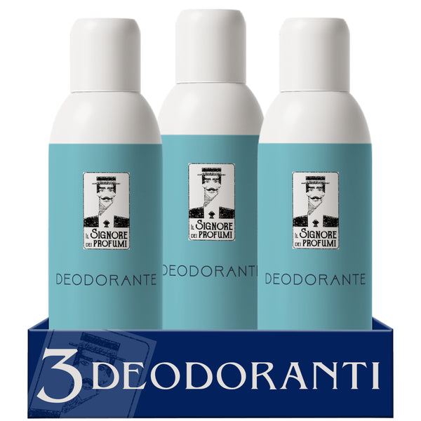 Confezione da 3 DEODORANTI Profumato Spray n.00 - 100 ml - Ispirato a Bianco Latte di Giardini di Toscana