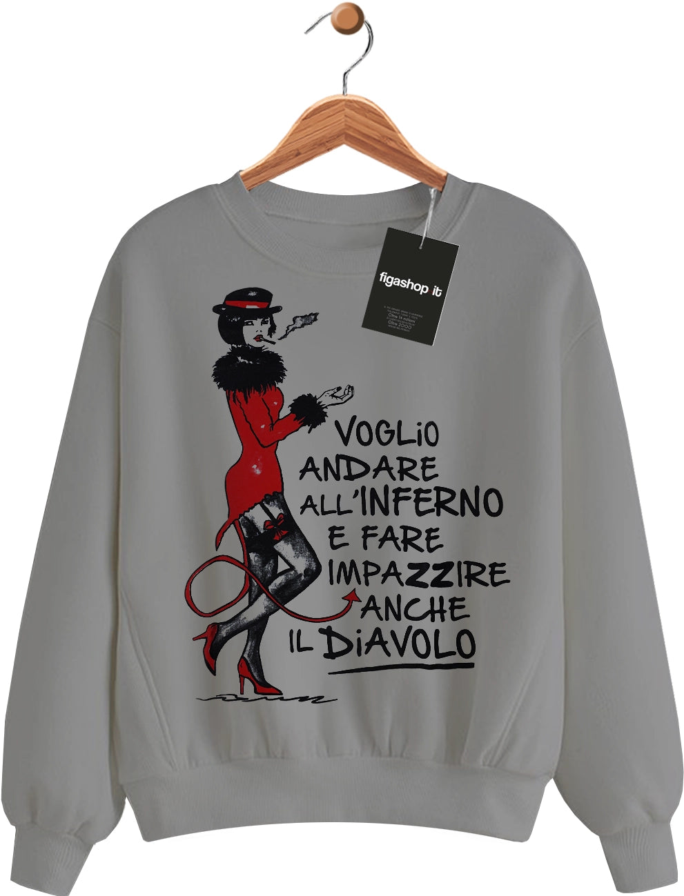 Felpa Diavolo - Grigia