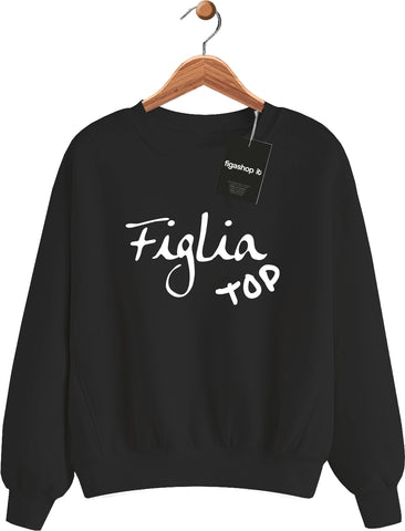 Felpa Figlia Top - Nera