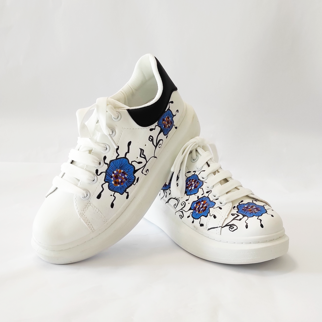 Scarpa Fiori Azzurri n.37