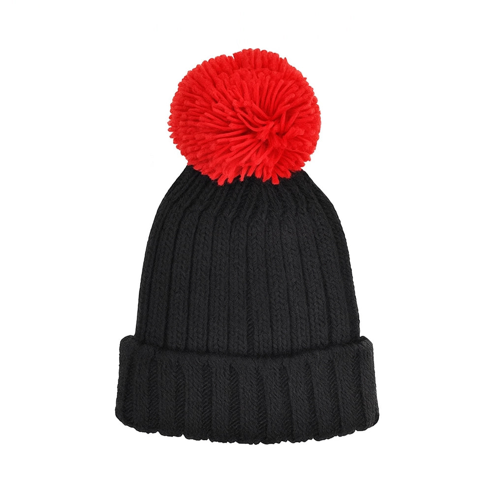 Cappello di lana con Ponpon Rosso