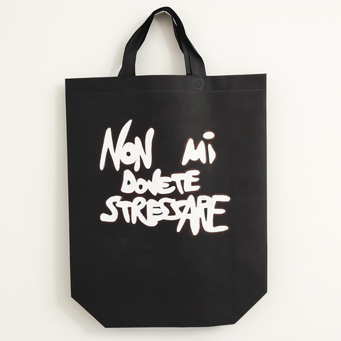 Shopper Nera "Non mi dovete stressare"