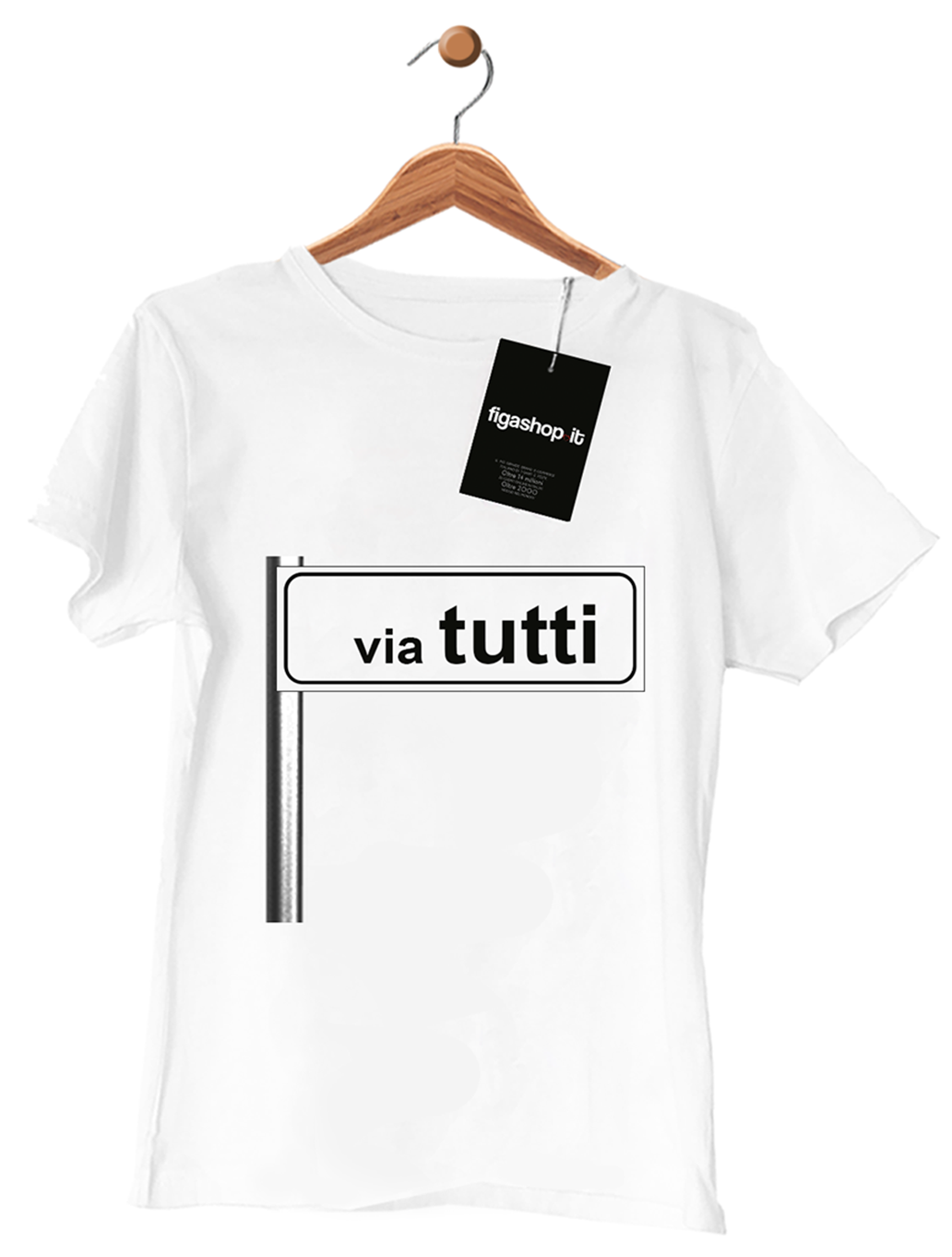Maglietta via Tutti figashop