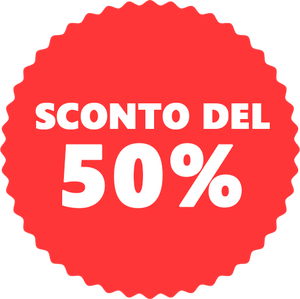 SCONTO 50% PROSSIMO ACQUISTO