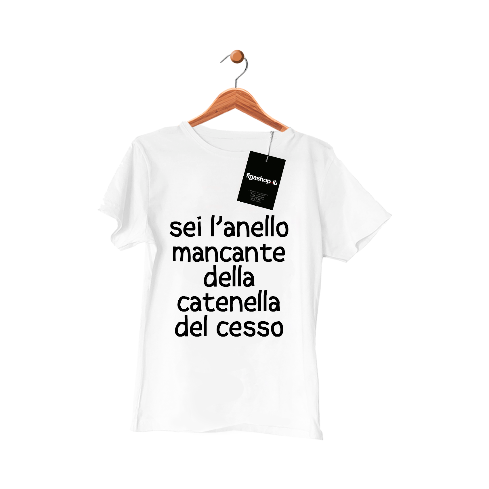 Maglietta Sei l'anello mancante della catenella del cesso