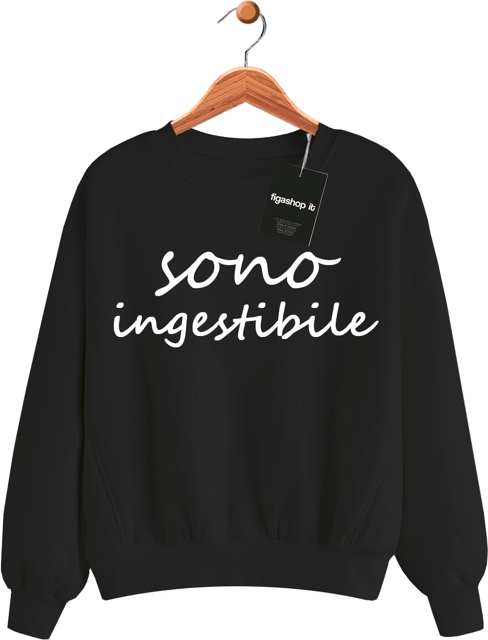 Felpa Sono ingestibile - Nera