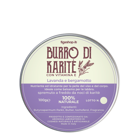 Burro di Karitè con Lavanda e Bergamotto