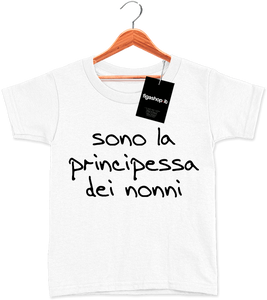 T-Shirt Kids sono la principessa dei nonni