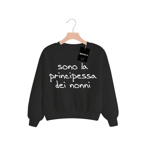 Felpa Kids sono la principessa dei nonni