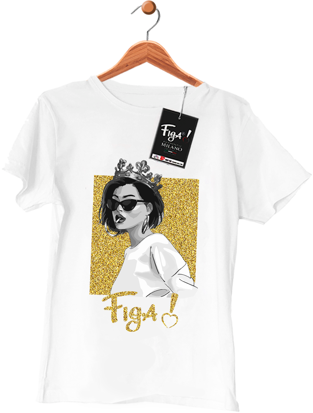 Maglietta Queen Gold Figa!® Milano