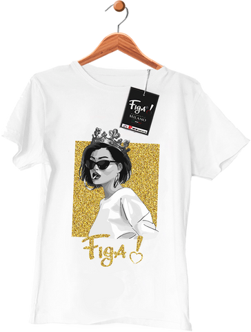 Maglietta Queen Gold Figa!® Milano