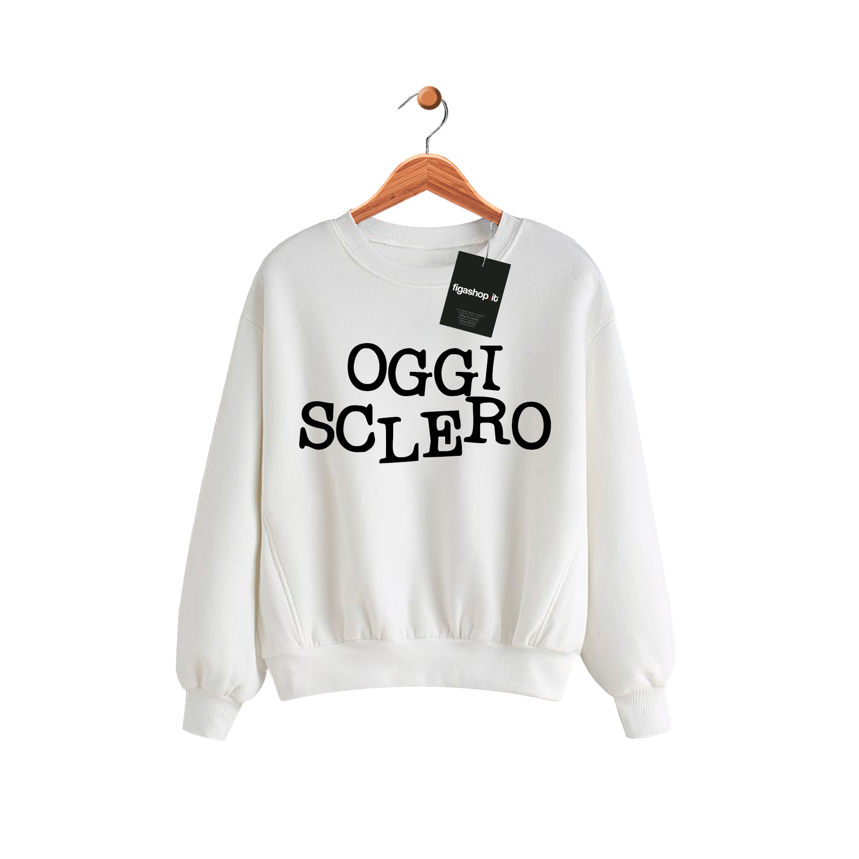 Felpa Oggi Sclero - Bianca